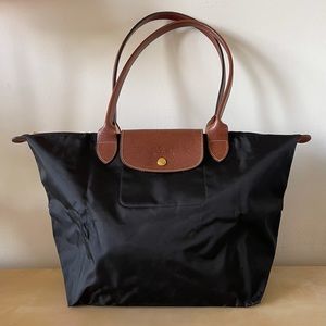 Longchamp Large Le Pliage Tote (Black)